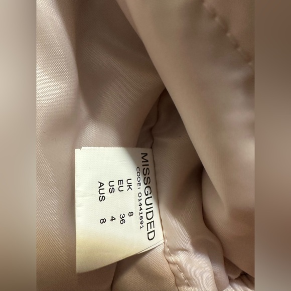 Misguided Grace Bronze Satin Bomber Jacket - Picture 11 of 11